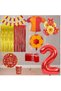 Best 2 Year Old Yellow Red Themed Fan Luxury Birthday Party Set