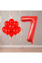 Rönesans 7 Year Old Red Themed Birthday Party Set