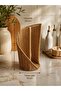 Decorative Rattan Paper Towel Holder Stand Kitchen Paper Towel Holder with Bamboo Pole - 4