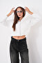 Short Kangaroo Pocket Zippered Three-Yarn Sweatshirt - 7