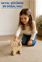 Wooden Cat Toy Natural Handmade Paintable Educational Toy + 6-Piece Paint Set Gift - 2