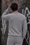 John Men's Two-Drawstring Plain Color Casual Crew Neck Sweatshirt - 3