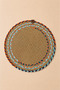 Decorative Single Placemat Flat Model Round American Service Placemat Knitted Placemat Handmade Stylish Table Decoration Dining Table Breakfast Table Tableware Decor Home and Kitchen Accessory - 3