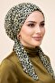Leopard Patterned Practical Ready-To-Wear Scarf Hat