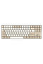 GD87 87 Keys Dual-Mode Wireless RGB Mechanical Gaming Keyboard, Yellow Switch, 1200mAh, Milky Brown - 2