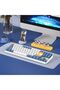 GD87 Wireless 87 Keys Mechanical Gaming Keyboard, Dual-Mode, Red Switch, 1200mAh, Starry Blue - 2