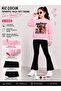 Girl's Manifest Printed Sweatshirt and Flared Leggings Set