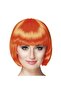 Orange color party wig blunt hair (k0)