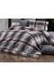 Youth Room School Plaid Pattern Single Duvet Cover Set with Elastic Sheet (100X200) - 5