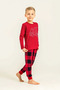 Boy's Pajama Set, Long Sleeve, 100% Cotton Combed Single Jersey, Round Neck, Plaid Pattern, Whoosh Ambulance Printed - 7