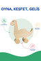 Wooden Dinosaur Toy Natural Handmade Paintable Educational Toy + 6-Piece Paint Set Gift - 3