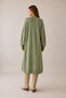 Women's Light Green Shawl Collar Long Knitwear Cardigan - 4