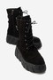 Harinel Women's Genuine Leather Boots Black Suede