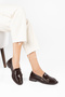 D517 Women's Double Buckle Loafer Casual Shoes