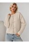 China Button Detailed Crew Neck Textured Long Sleeve Soft Knitwear Cardigan Aw26Hi0028 - 4