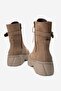 Harinel Women's Genuine Leather Boots Mink Suede - 3
