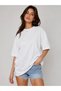 Women's Oversize White T-Shirt with Cowboy Western Print on the Back - 4