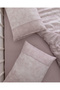 Denise King Size Coco Crep 100% Cotton Printed Bed Sheet and Duvet Cover Set - Powder - 6