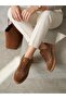2609922K Women's Genuine Leather Suede Patterned Sneaker Shoes - 4