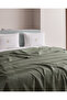 Mathilda Single 100% Cotton Flat Sheet Pique Set - Khaki - 4