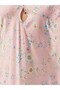 Women's Chain Motif V-Neck Satin Long Dress & Window Detail Thin Strap Event Special Occasion Evening Dress Floral Pattern Nightgown - 3