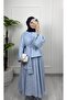 3183 Button Detailed Skirt Suit - 3