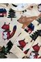 Children's Cotton Pajama Set - Bear, Fox, Penguin Patterned Girls' and Boys' Top and Bottom Set - the Price Is for One Set - 5
