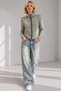 High Neck Buttoned Striped Slim Fit Long Sleeve Soft Textured Knitwear Cardigan Aw26Hi0027 - 4