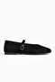 Davisa Women's Round Toe Strappy Casual Ballet Flats - 4
