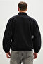 Zippered Polo Collar Velvet Bomber Jacket - 8
