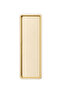 1 Piece Gold Narrow Rectangular Metal Presentation Tray 33X13 cm – Flat Tea Coffee Dessert Serving Tray