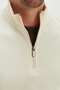 Ribbed Stand Collar Half Zipper Sweatshirt - 7