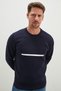 3 Yarn Printed Crew Neck Sweatshirt - 6