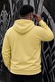 Bery Large Size Men's Hooded Basic Sweatshirt with Two Threaded Kangaroo Pockets - 4