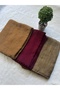 Hijab Cotton Thin Soft Textured Zig Zag Pattern Jacquard Shawl Set of 3 and Makeup Mirror - 4