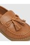 Plain Slip-On Round Toe Loafers - 5