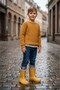 W10306 Yogi Borreguito Yellow Orthopedic Boys' Rain Boots - 5