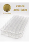48 Pieces of Canned Winter Sauce Compote Food Container with Lid Glass Storage Jar 210 Cc