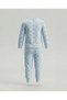 Printed Crew Neck Pajama Sets - 2
