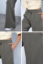 Khaki Women's Elastic Waist Palazzo Sweatpants - 6