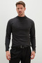 Basic High Neck Regular Fit Knit Sweater