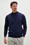 Basic High Collar Knitwear Sweater - 5