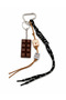 Tablet Chocolate Multi Keychain, Bag Charmi, Accessory Women's Coffee - 2