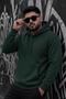 Bery Large Size Men's Hooded Basic Sweatshirt with Two Threaded Kangaroo Pockets - 3