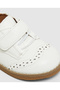 Plain Velcro Round Toe Oxford Shoe - 5
