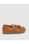 Plain Slip-On Round Toe Loafers - 3