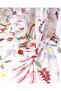 Blue Red Green Patterned Viscose Voile Satin Voile Woven Fabric on Cream Background for Shirts & Dresses Width: - 7