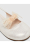 Embellished Slip-On Round Toe Slingback Sandals - 5