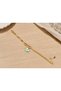 Gold Color Flower Figured Multiple Chain Women's Steel Bracelet Adjustable Model - 3