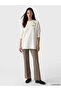 Lcw Everyday Beige Crew Neck Soft Touch Embroidered Blouse - 2